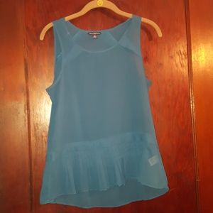 AE sheer top with pleated bottom